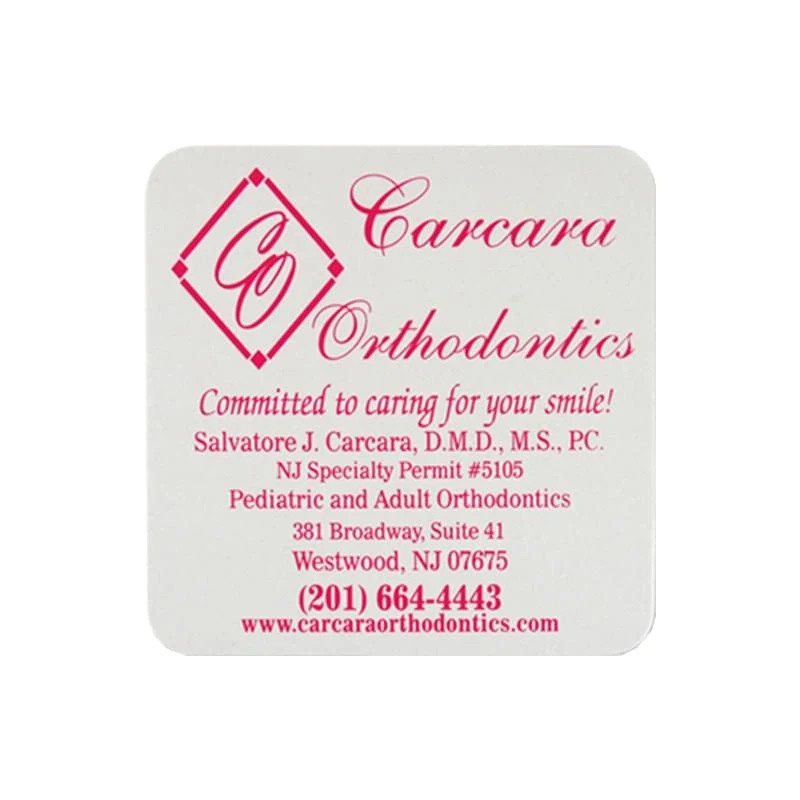 Pulp Coaster - 3.5" Square 80pt Heavyweight Pulp Board 1