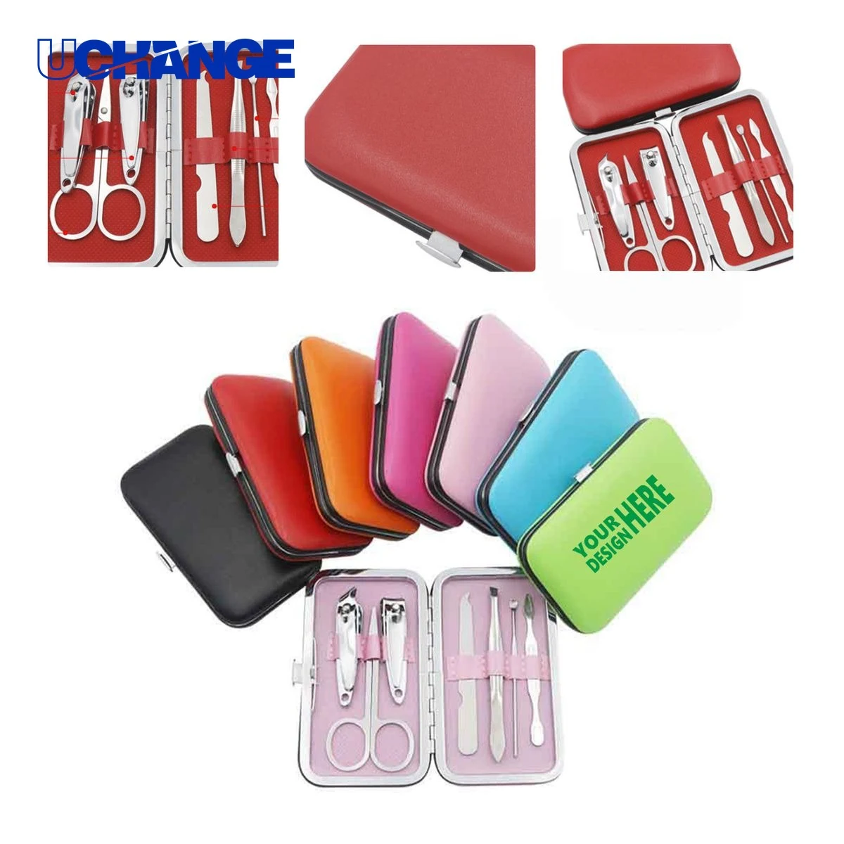 7-Piece Candy Color Nail Clipper Set Manicure Kit 1