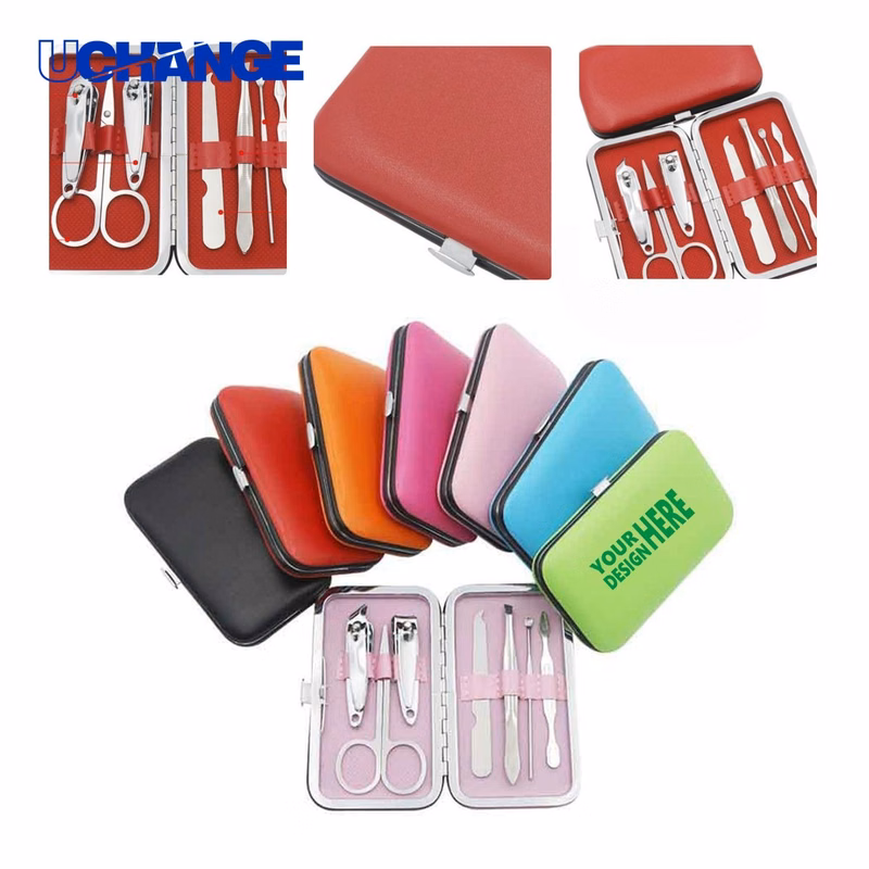 7-Piece Candy Color Nail Clipper Set Manicure Kit
