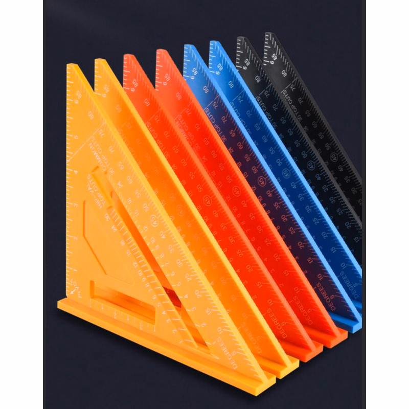 Carpenter square 7" plastic multi-purpose measuring ruler