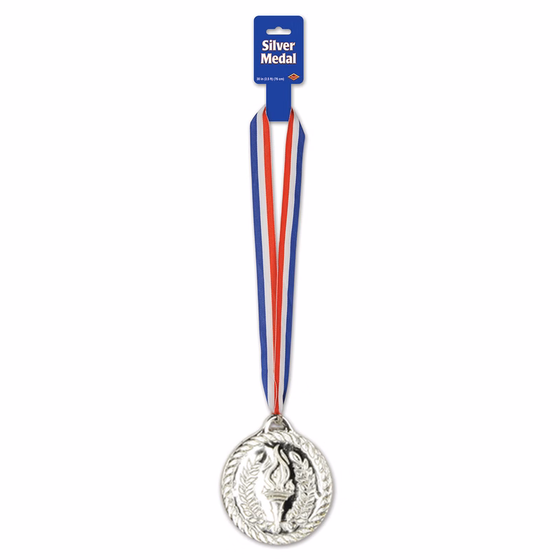 Silver Medal With Ribbon