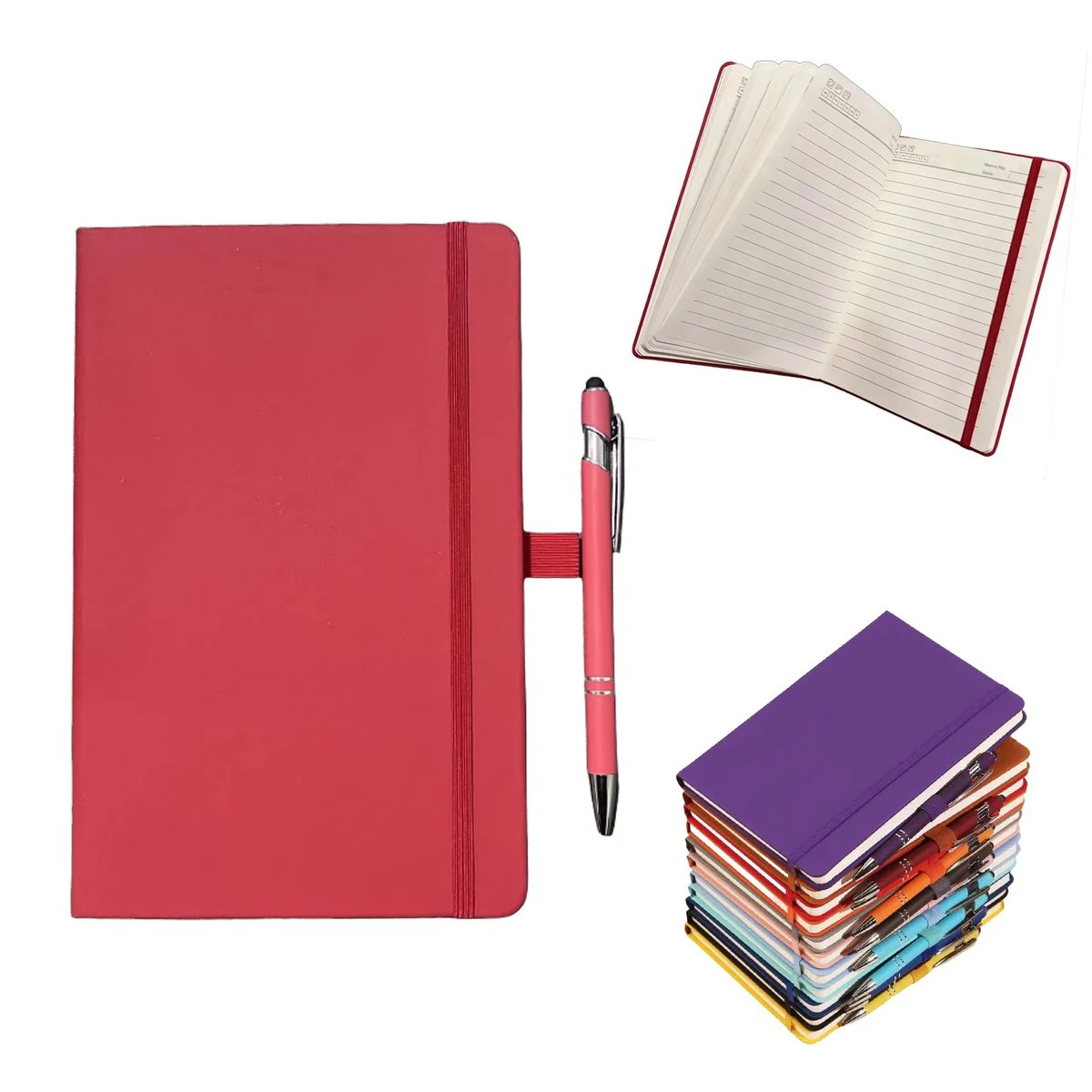 A5 Strap Style Notebook W/ Pen 1