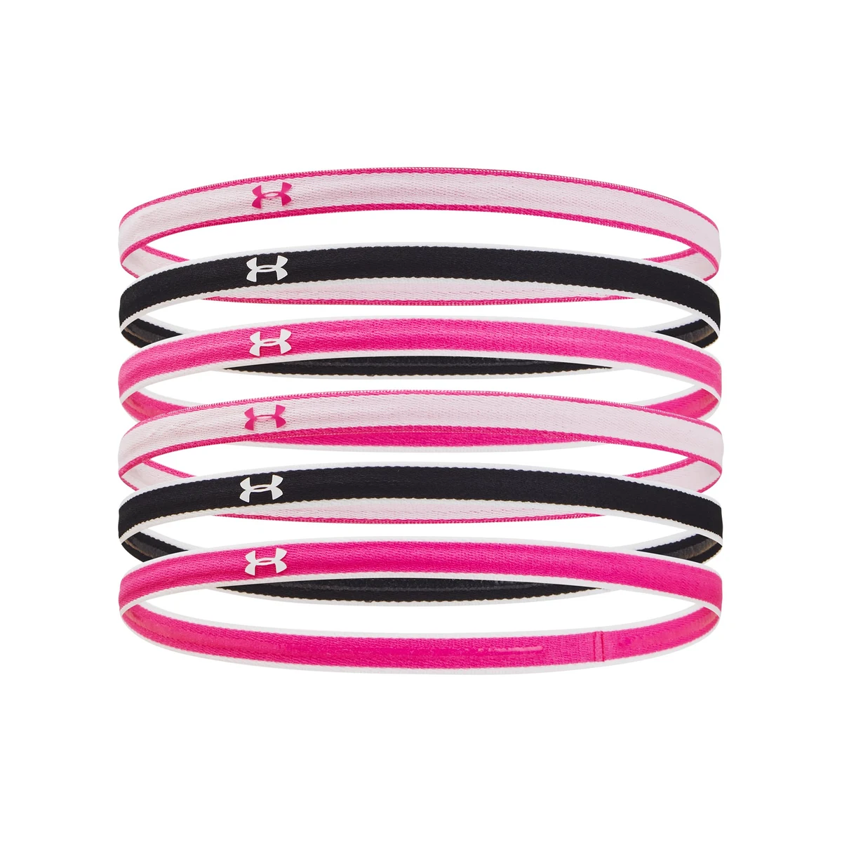 UA Mini Girls' 6-Pack Headbands 1