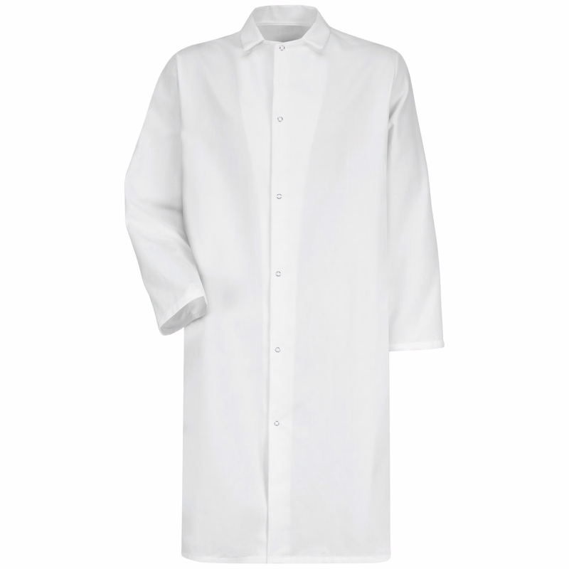 Red Kap® Gripper-Front Butcher Frock without Pockets