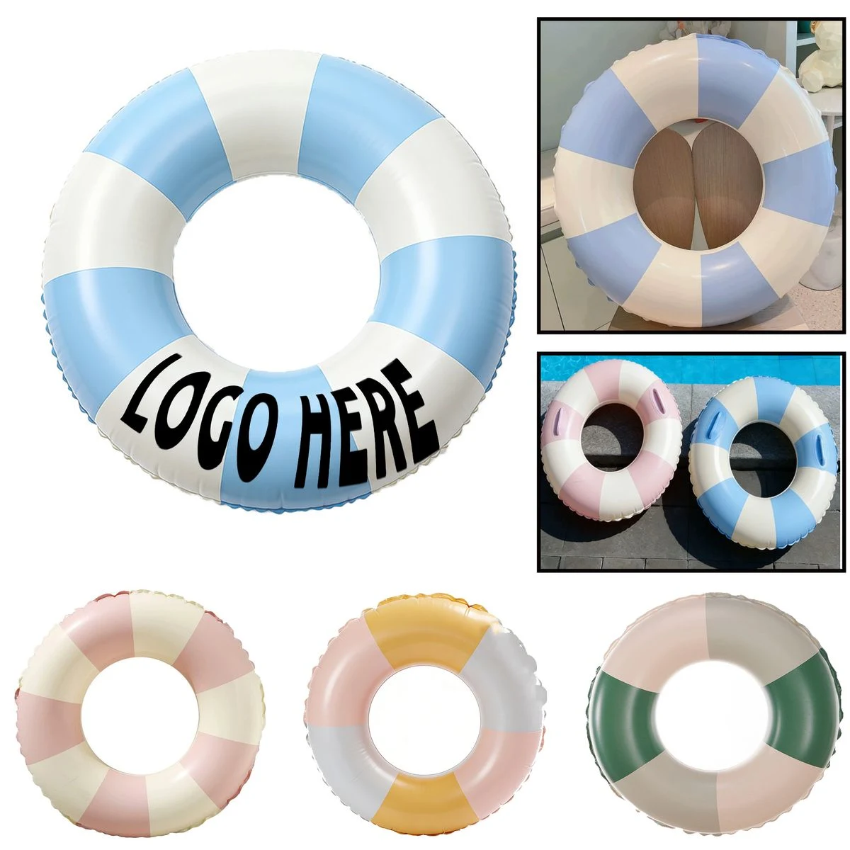 Beach & Pool Adult Inflatable Swimming Ring 1