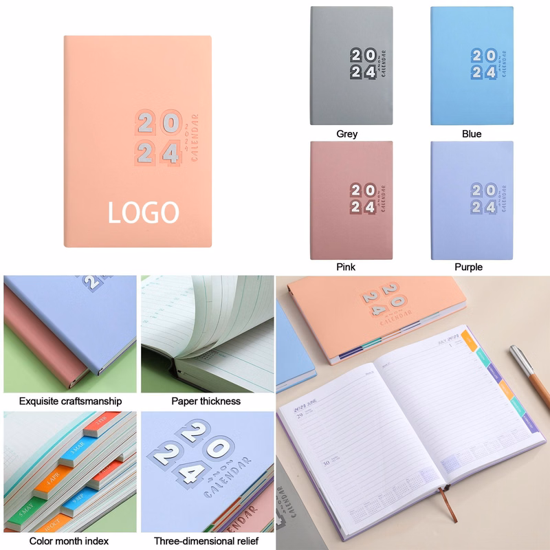 A5 2024 Agenda 365 Days Notebook