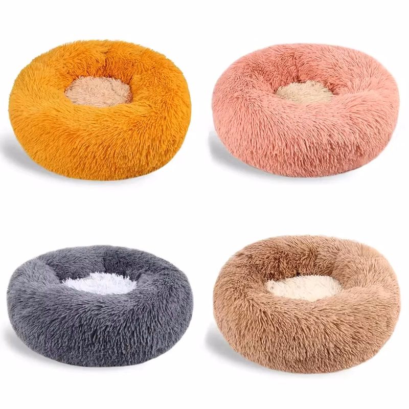 Pet Beds for Cats Dog Memory Foam Donut Cuddler