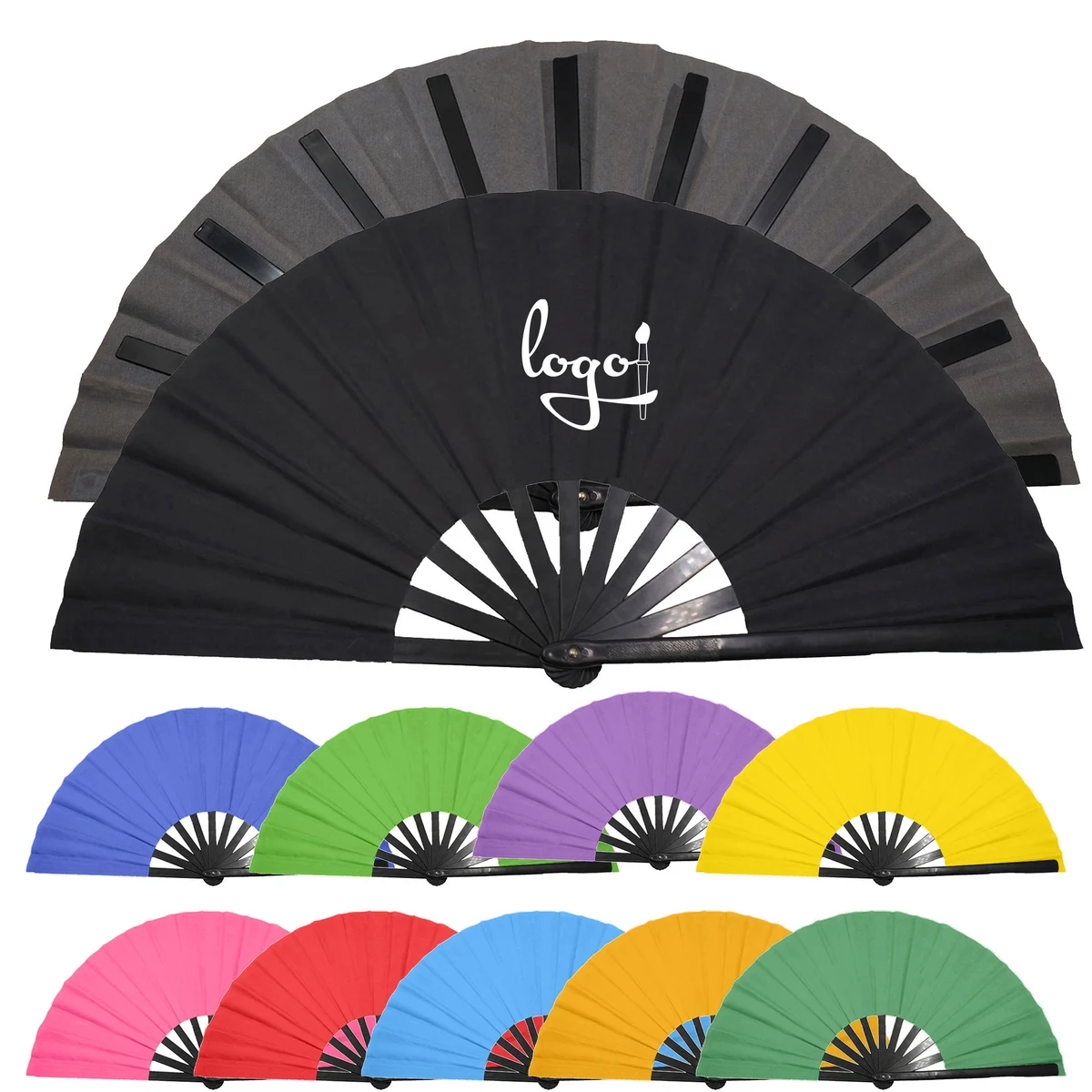 Kung Fu Plastic Fan Dance Fan 1