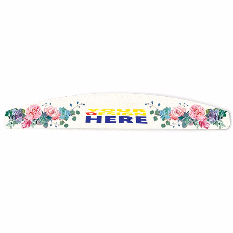 Custom Full Color White Sandpaper Nail Files