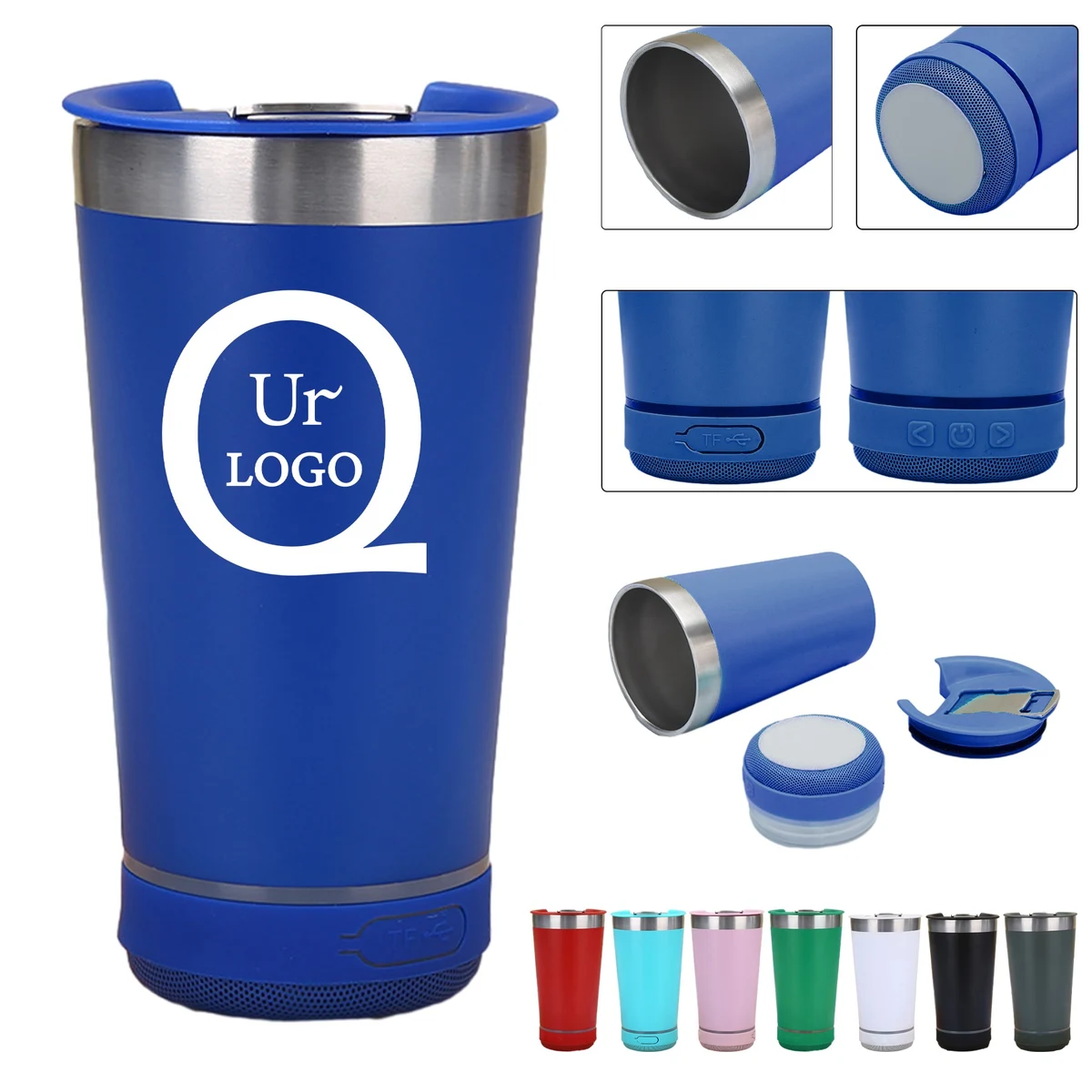 16Oz Beer Tumbler Cup W/ Smart Wireless Speaker 1