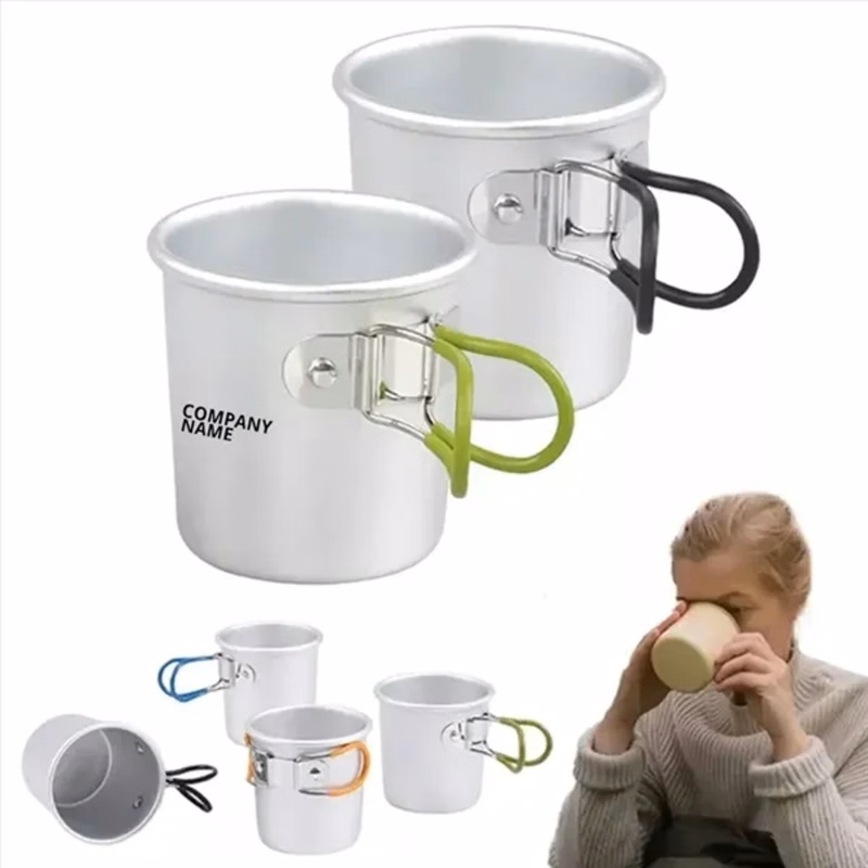 Camping Coffee Cup with Folding Handle