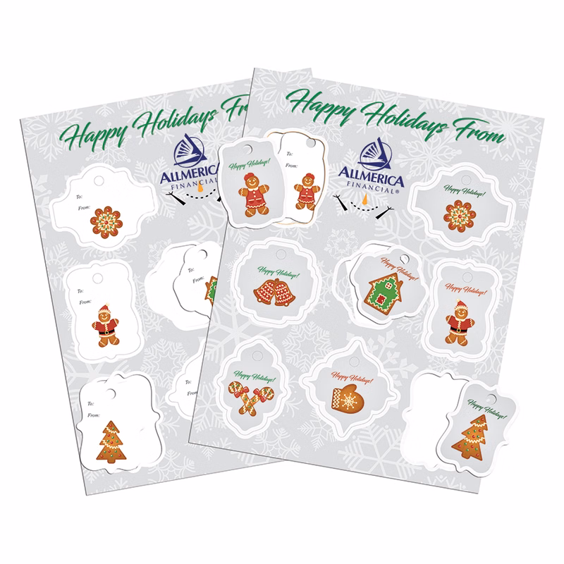 2 Sided Holiday Gift Tags
