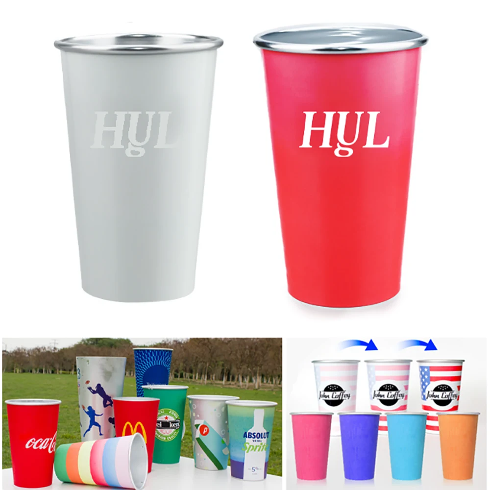 16 Oz. Color Changing Aluminum Party Cups 1