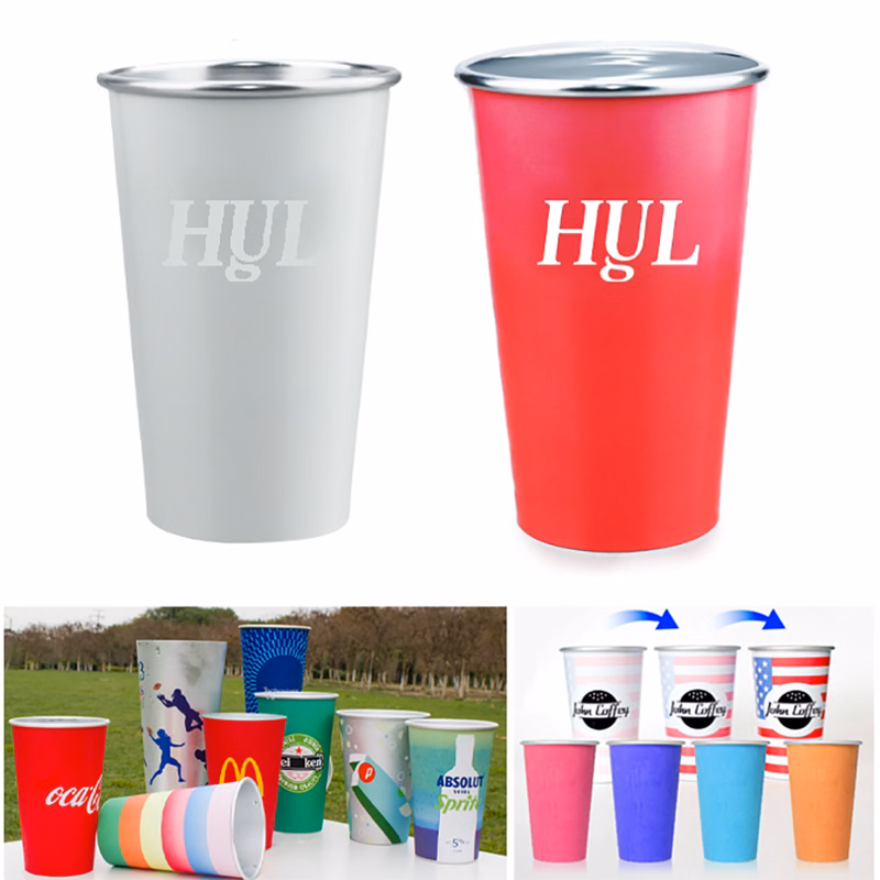 16 Oz. Color Changing Aluminum Party Cups