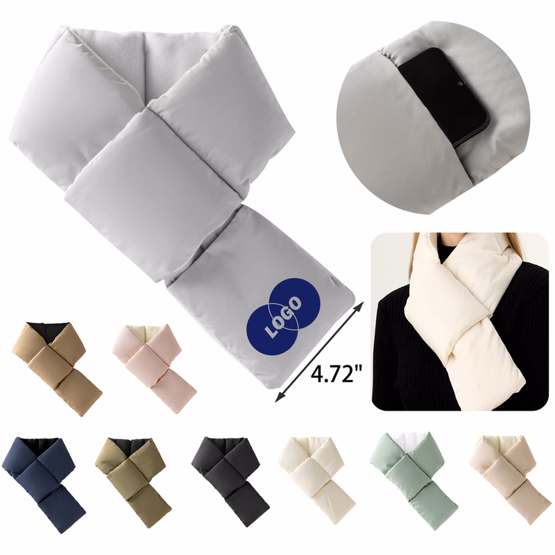 MOQ 50 PCS Puffer Stylish Winter Scarf
