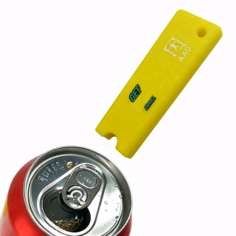 Eco-friendly Plastic Soda Can Tab Opener Blank Keychain Tag