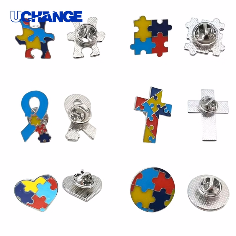 Autism Awareness Puzzle Piece Pin for Fundraisers and Events