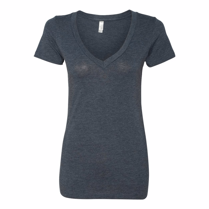 Women's Triblend Deep V-Neck Tee - 6740