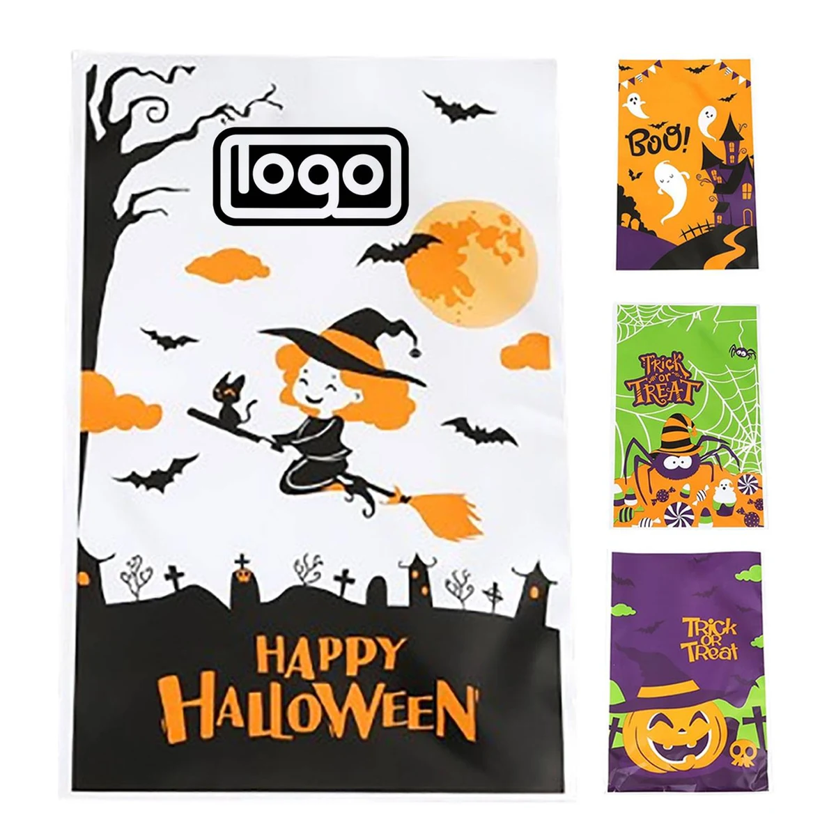 Custom Party Favor Halloween Plastic Candy Bag 1