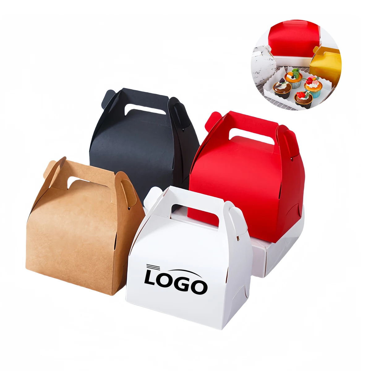 Eco-Friendly Portable Cake Packaging Box in Various Sizes 1