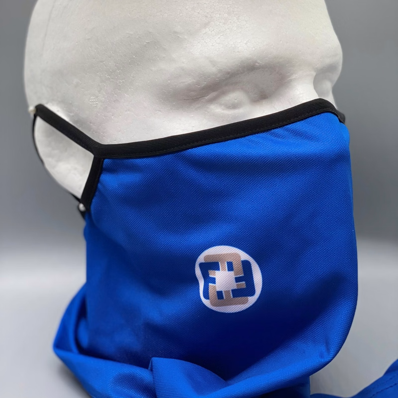 Adult Face Bandana Neck Gaiter w/Ear Loops