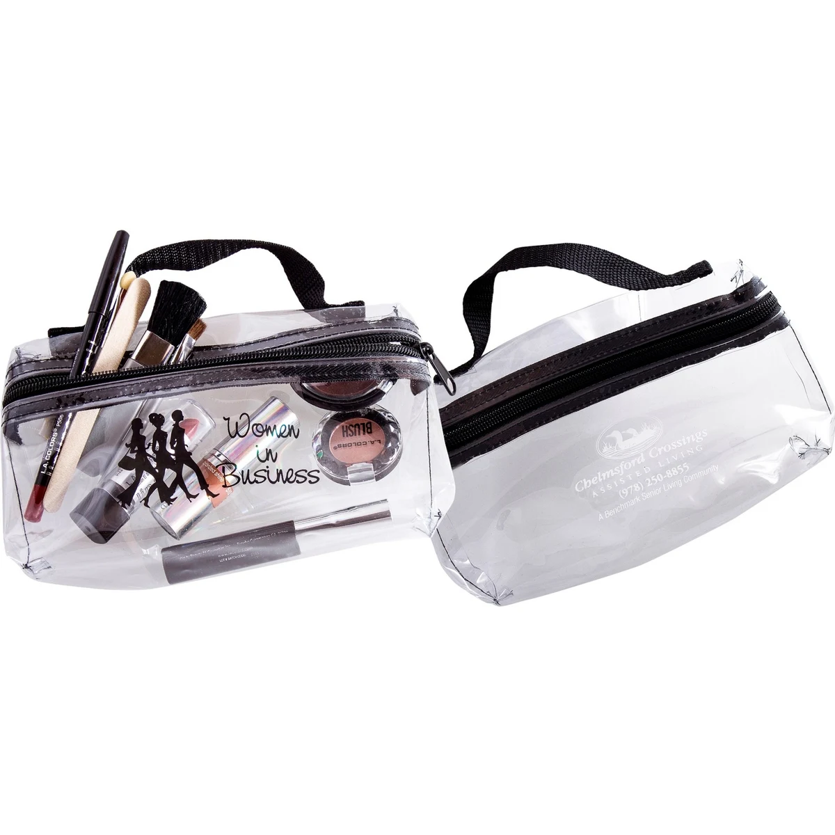 Handle With Clear Cosmetic Bag 1
