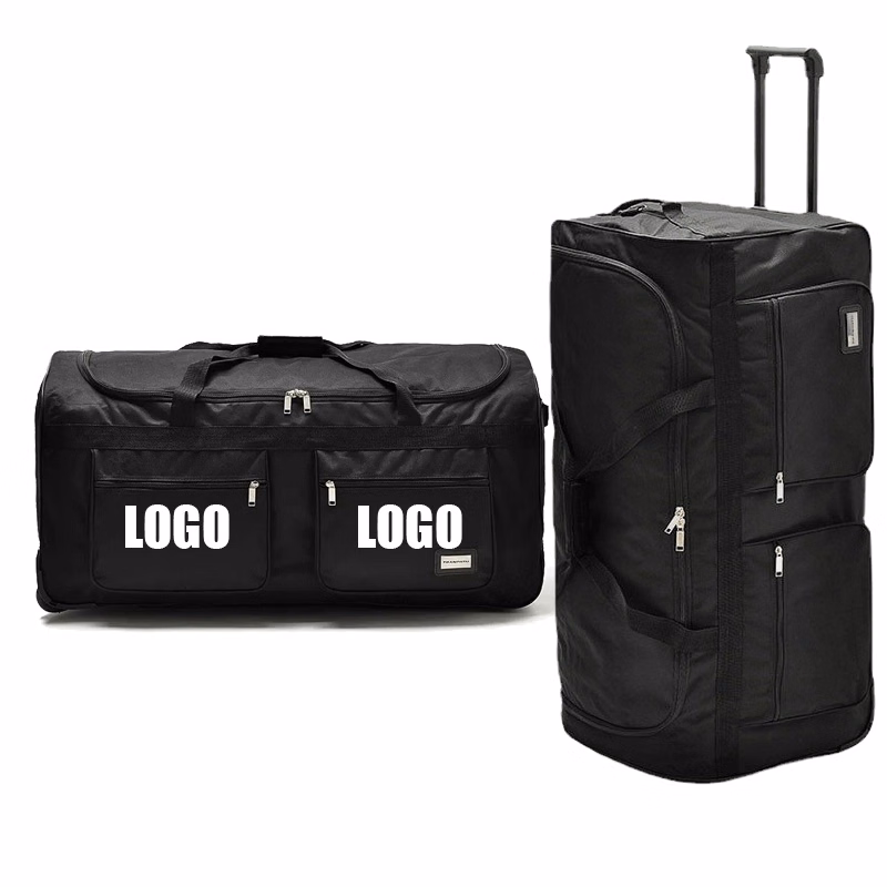 32-40 Inch Large Capacity Travel Rolling Duffel Bag