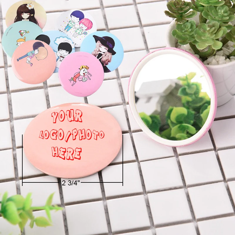 Round Pocket Makeup Mirror 1