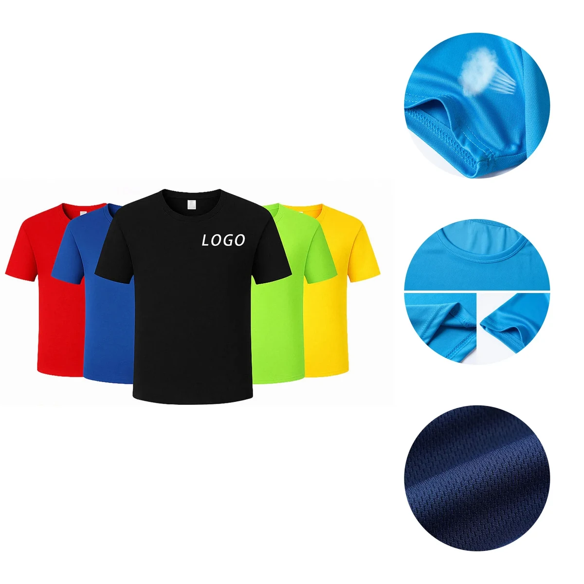 Quick Dry Shirt With Logo For Fitness And Vacations 1