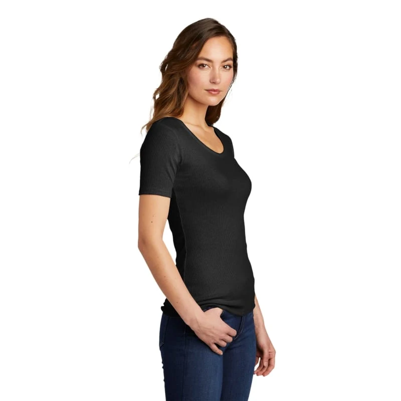 District Women's V.I.T. Rib Scoop Neck Tee 1