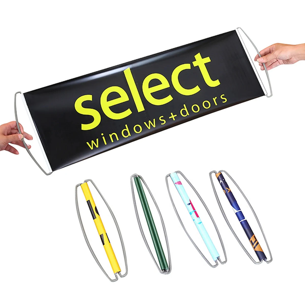 Large Customized Handheld Stretchable Banner 1