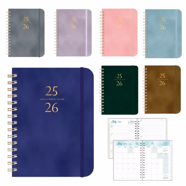 2025-26 Daily Academic Planner - Yearly Agenda Organizer