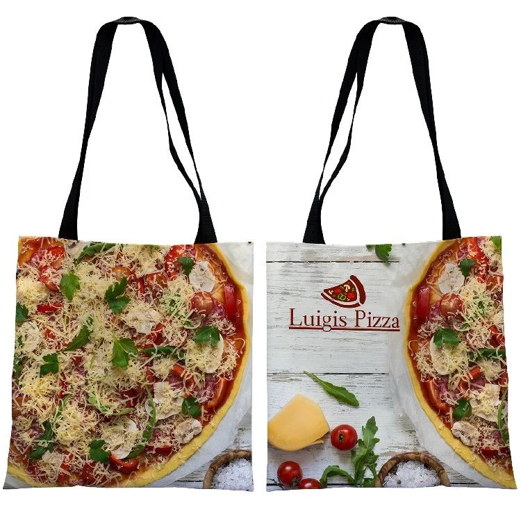 Heavy Duty Flat Tote- Full Color on Both Sides, custom tote bag with logo imprint 1