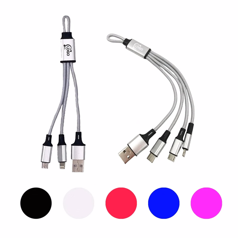 MOQ100 3/4-In-1 Weave USB Charging Cables
