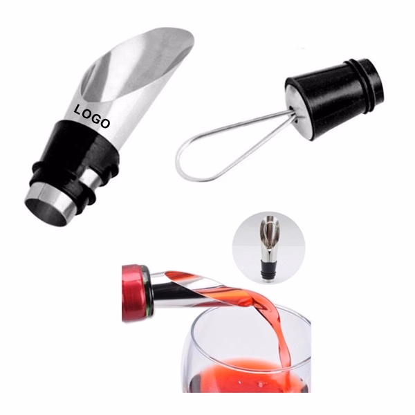 Wine And Beverage Pourer With Stopper