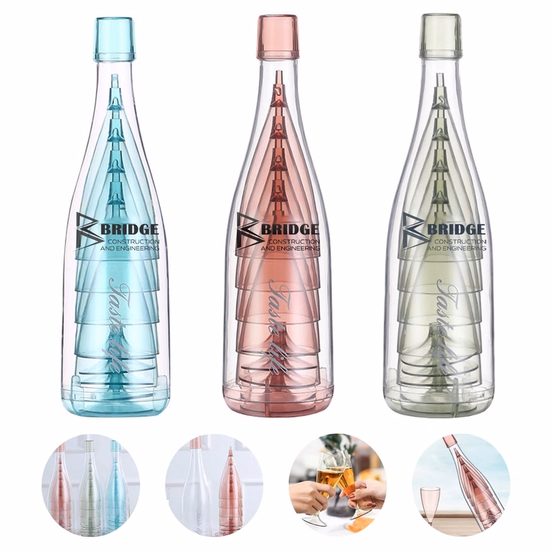 Reusable PortableMimosa Wine Glasse Plastic Champagne Flutes