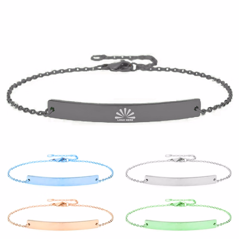 Sophisticated Logo-Ready Stainless Steel Bracelet for Lasting Style