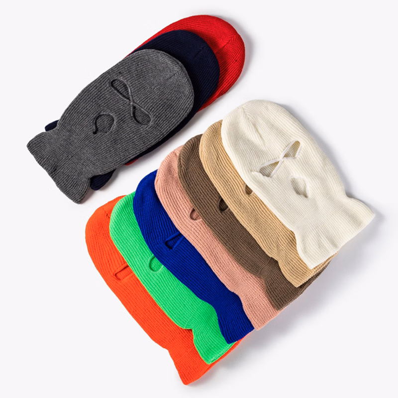 Soft Knitted Face Mask Hat Protection