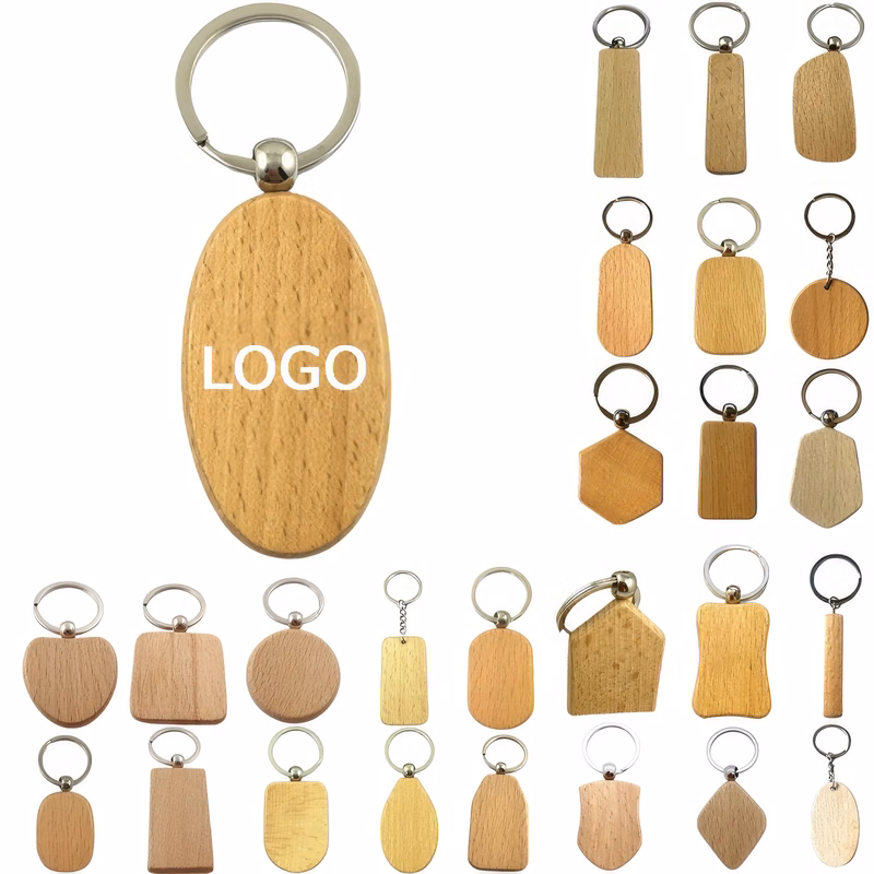 Engraved Wooden Keychain And Pendant