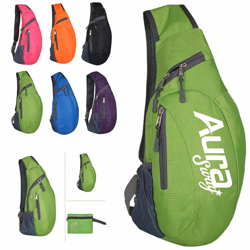 Foldable Lightweight Sling Backpack W/ Multi-Pocket Design