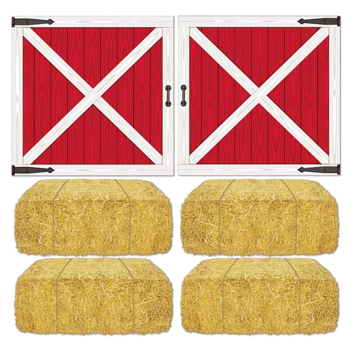 Barn Loft Door & Hay Bale Props 1