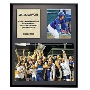 Photo Plaque: 10x13" Black Matte Finish, 5x7" Phot 1
