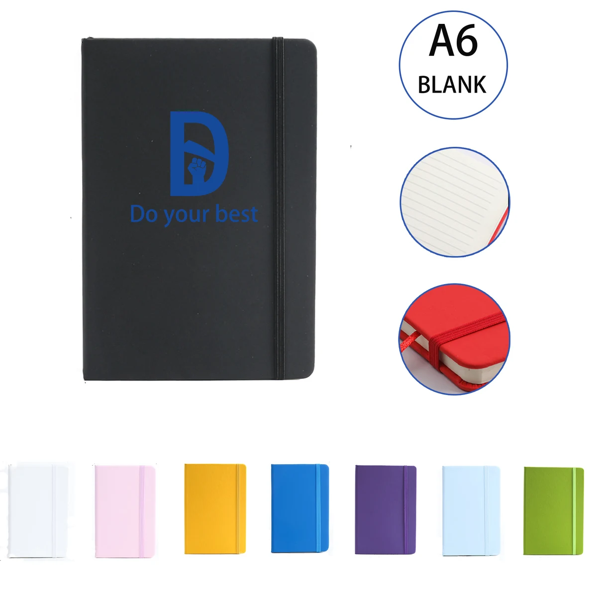Pocket Notebook With Adjustable Strap Closure 1