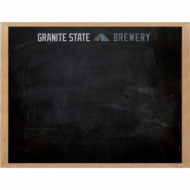 Oak Frame Wall Chalkboard - 28"w x 22"h