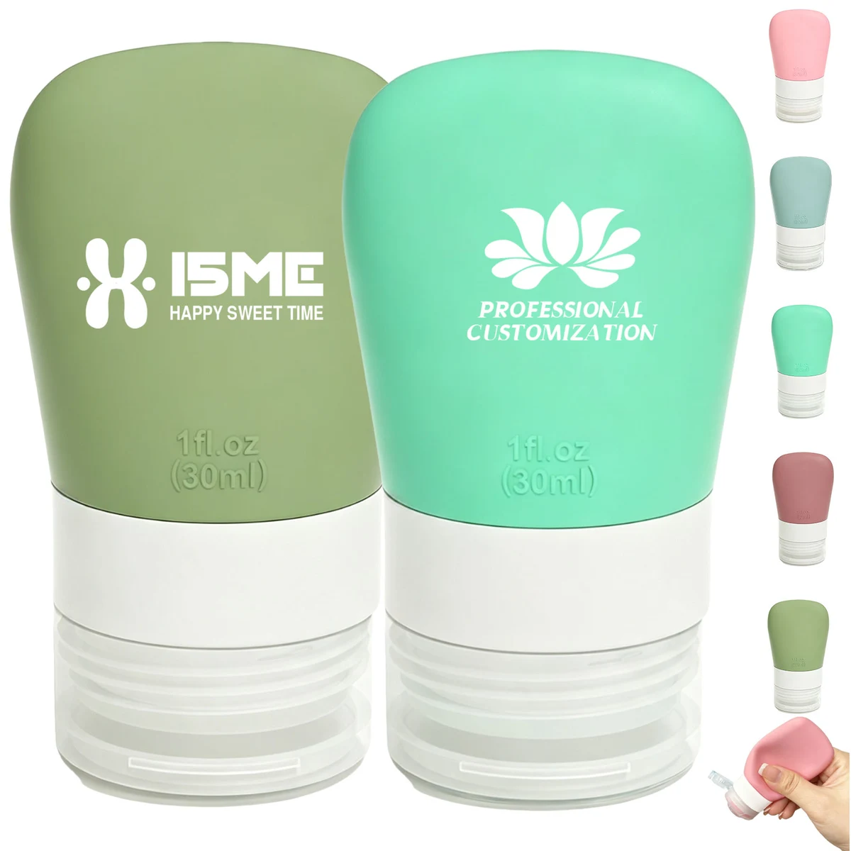 1 oz Silicone Travel Bottle 1