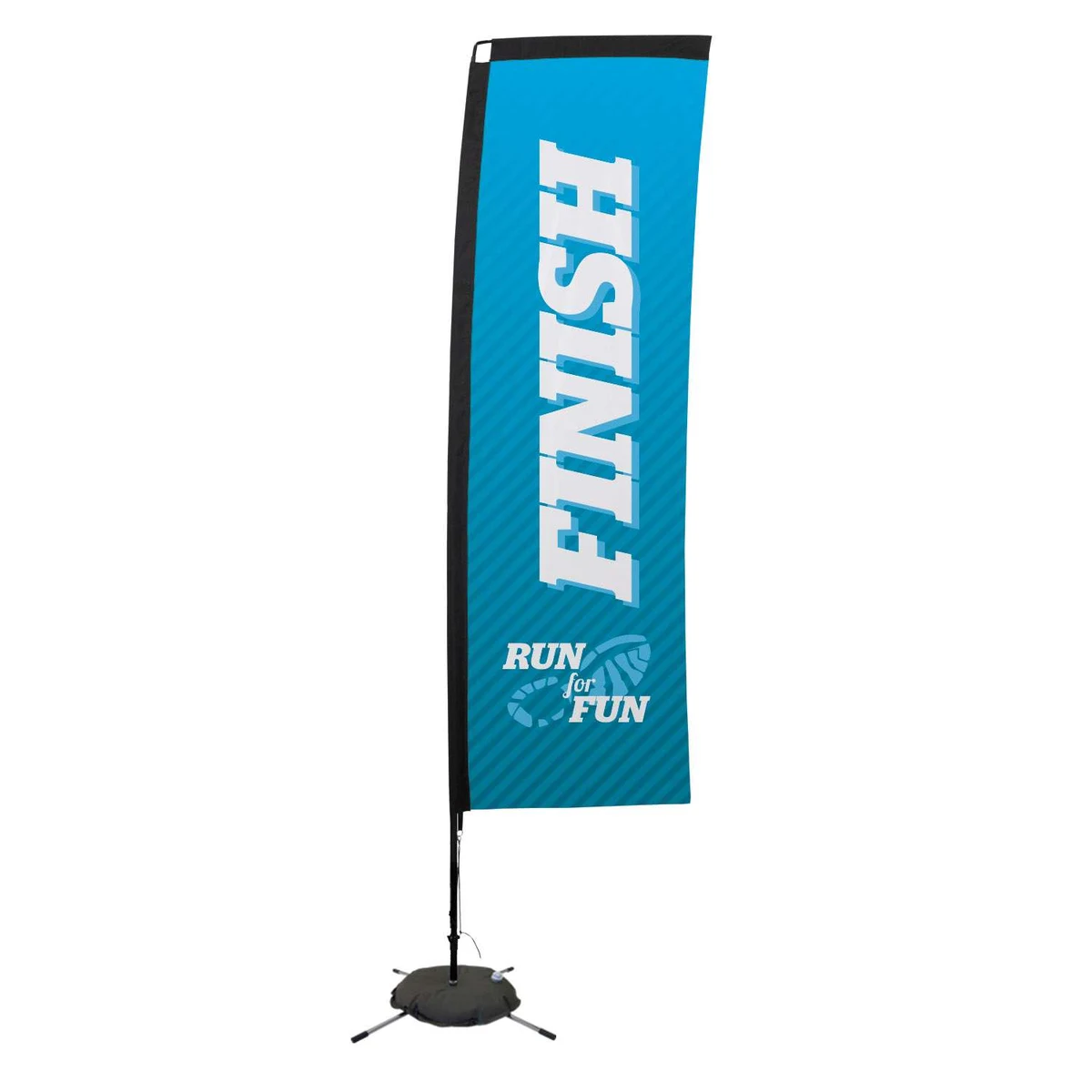 10' Premium Rectangle Sail Sign Kit (Single-Sided with Scissor Base) 1