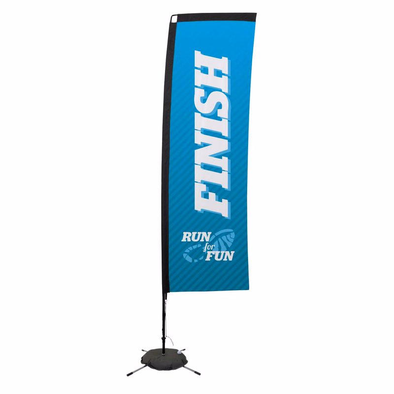 10' Premium Rectangle Sail Sign Kit (Single-Sided with Scissor Base)