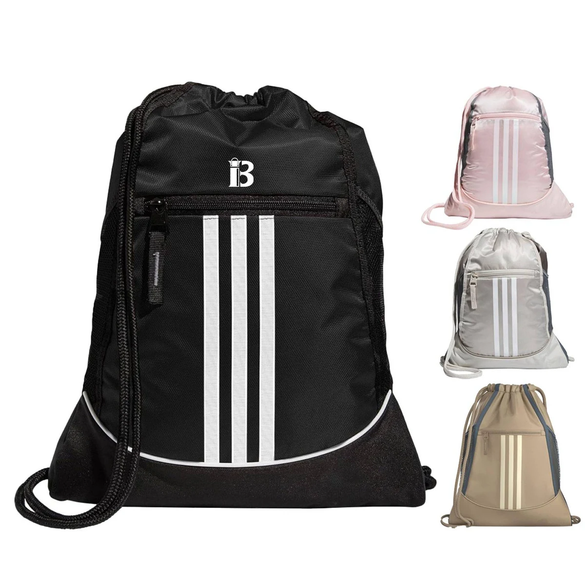 Lightweight Waterproof Polyester Drawstring Backpack 1