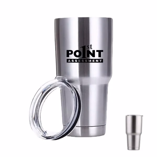 30 Oz Vacuum Insulated Stainless Steel Tumbler W/Lid