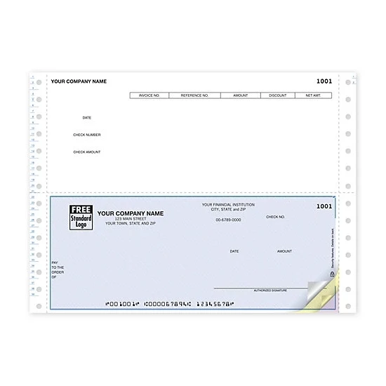 Accounts Payable Checks, Continuous Bottom 1
